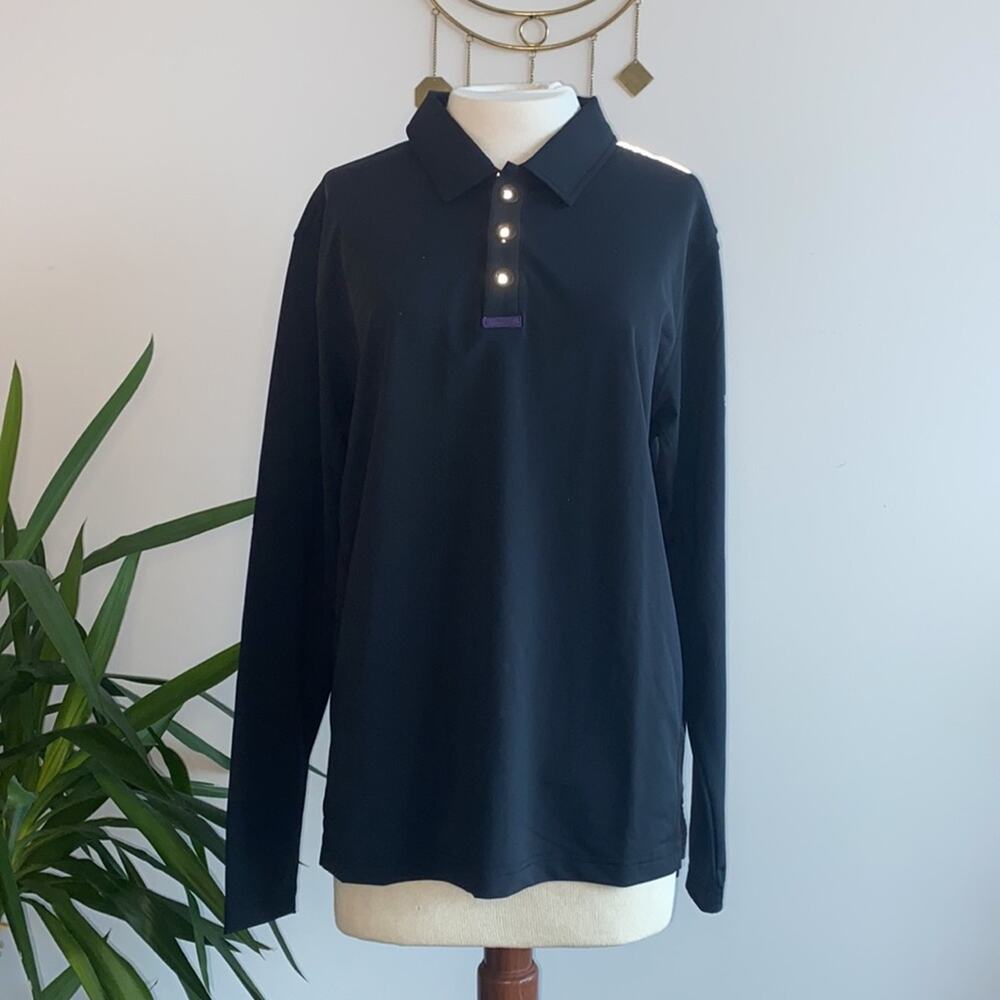 Makers & Riders Large Black Jimmy C Sport Shirt 3 button Reflective details